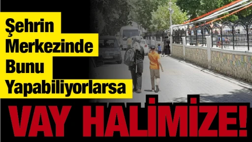 Şehrin Merkezinde Bunu Yapabiliyorlarsa VAY HALİMİZE!