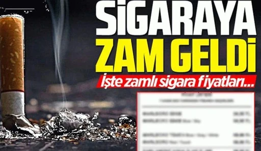 Sigaraya zam geldi