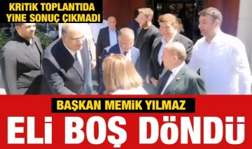 BAŞKAN YILMAZ ELİ BOŞ DÖNDÜ