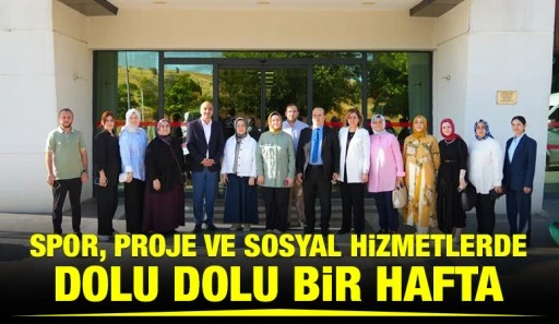 SPOR, PROJE VE SOSYAL HİZMETLERDE DOLU DOLU BİR HAFTA