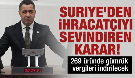 Suriye'den ihracatçıyı sevindiren karar!
