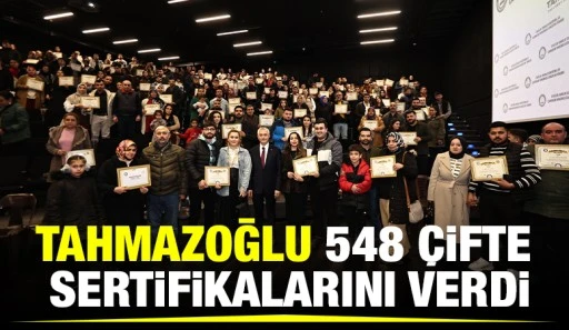 Tahmazoğlu 548 Çifte Sertifikalarını Verdi