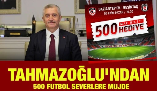TAHMAZOĞLU’NDAN 500 FUTBOL SEVERLERE MÜJDE