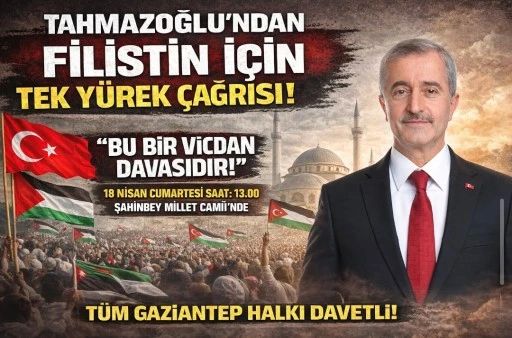 Tahmazoğlu'ndan Filistin İ&ccedil;in Tek Y&uuml;rek &Ccedil;ağrısı