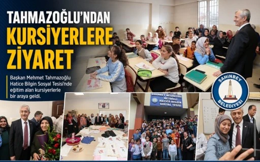 TAHMAZOĞLU&rsquo;NDAN KURSİYERLERE ZİYARET