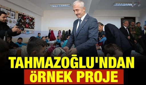 Tahmazoğlu'ndan &Ouml;rnek Proje
