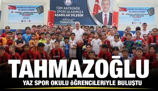 Tahmazoğlu Yaz Spor Okulu &Ouml;ğrencileriyle Buluştu