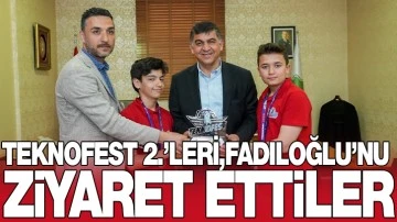 TEKNOFEST 2.’LERİ, FADILOĞLU’NU ZİYARET ETTİLER