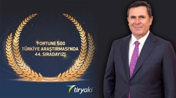 Tiryakioğlu’nun FORTUNA 500 gururu