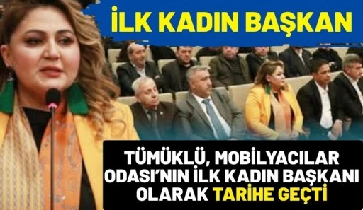 T&uuml;m&uuml;kl&uuml;, Mobilyacılar Odası&rsquo;nın İlk Kadın Başkanı Olarak Tarihe Ge&ccedil;ti
