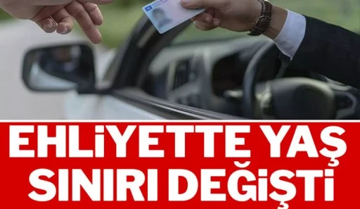 Türkiye'de ehliyet alma yaşı düşürüldü