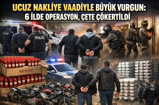 Ucuz Nakliye Vaadiyle B&uuml;y&uuml;k Vurgun: 6 İlde Operasyon, &Ccedil;ete &Ccedil;&ouml;kertildi&rdquo;