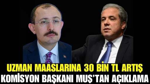 Uzman maaşlarına 30 bin TL artış: Komisyon Başkanı Muş&rsquo;tan a&ccedil;ıklama