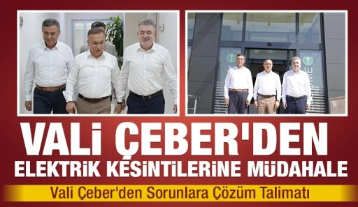 Vali &Ccedil;eber'den Elektrik Kesintilerine M&uuml;dahale