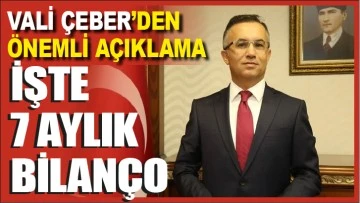 Vali Çeber'den önemli açıklama!