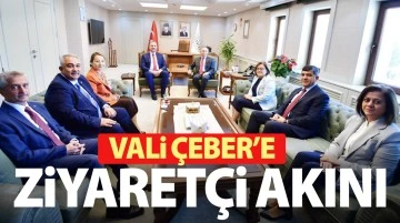 Vali Çeber’e ziyaretçi akını