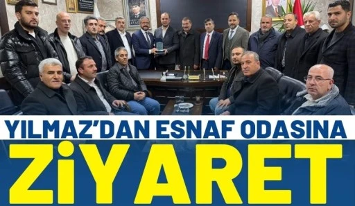 Yılmaz&rsquo;dan Esnaf Odasına Ziyaret