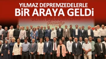  Yılmaz depremzedelerle bir araya geldi