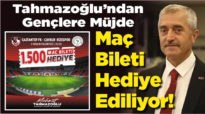 Mehmet Tahmazoğlu’ndan Gençlere Müjde: Maç Bileti Hediye Ediliyor!