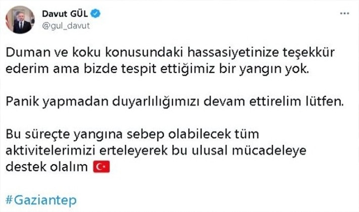 Dumanlı hava kentte orman yangını paniği yaşattı