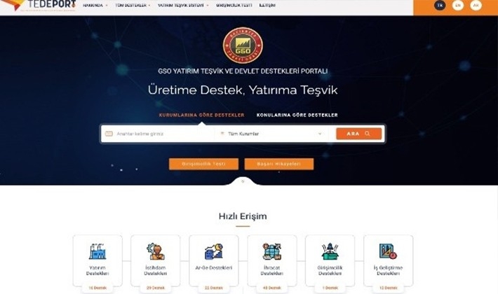 GSO'dan yatırımcı ve girişimciler için "teşvik ve destek" portalı