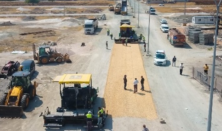 Hastane yolunda asfalt çalışması başlatıldı