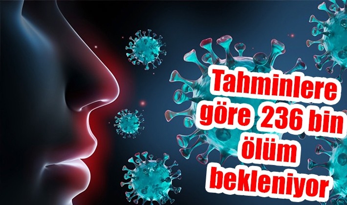 Tahminlere göre  236 bin ölüm bekleniyor