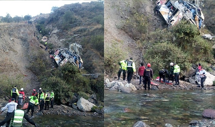 Peru'da korkunç kaza: 29 ölü, 22 yaralı