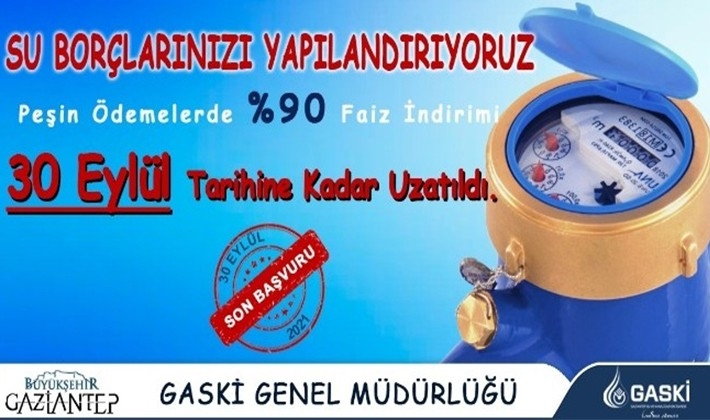 GASKİ yapılandırma süresinde uzatmaya gitti