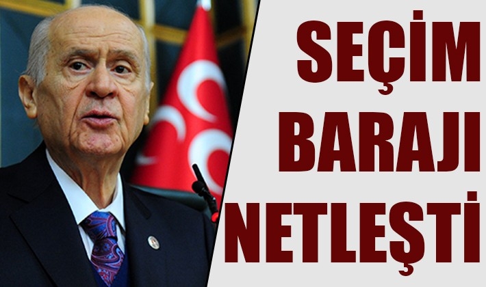 Devlet Bahçeli'den seçim barajı açıklaması!