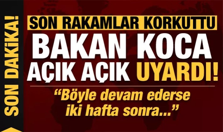 1 Eylül koronavirüs tablosu açıklandı!