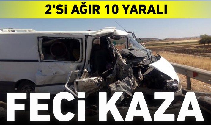 Gaziantep'te feci kaza: 2'si ağır 10 yaralı