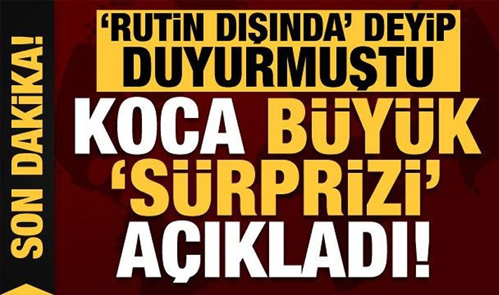 Bakan Koca büyük sürprizi açıkladı