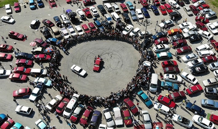 Drift tutkunları Erzincan'da nefes kesti