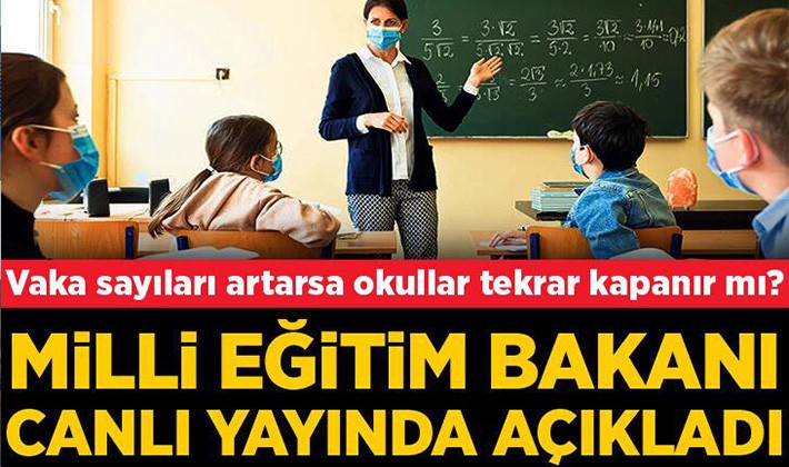 Okullar tekrar kapanır mı? Bakan Özer'den yüz yüze eğitim açıklaması