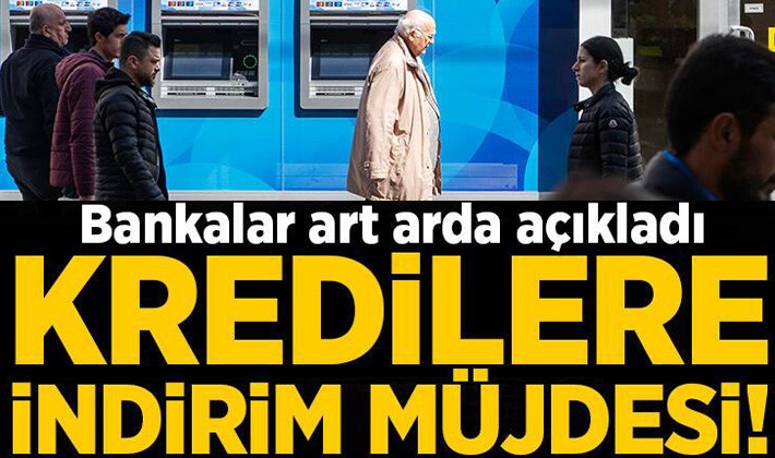 Bankalar art arda açıkladı! Kredilere indirim müjdesi