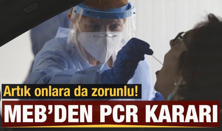 Milli Eğitim Bakanlığından PCR test kararı