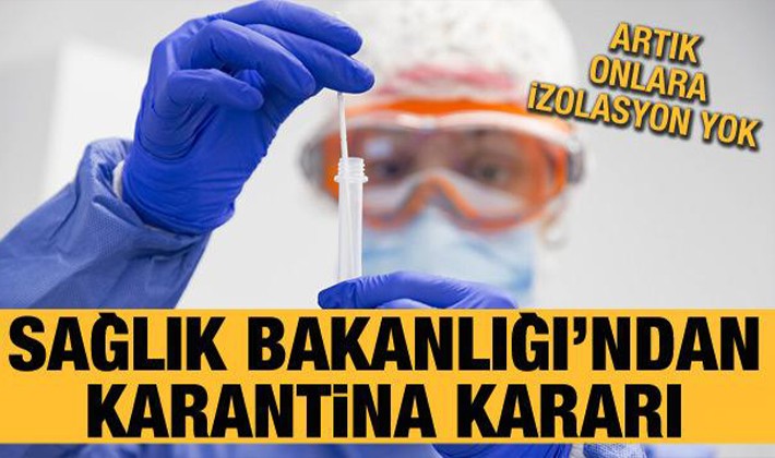 Sağlık Bakanlığı'ndan karantina kararı