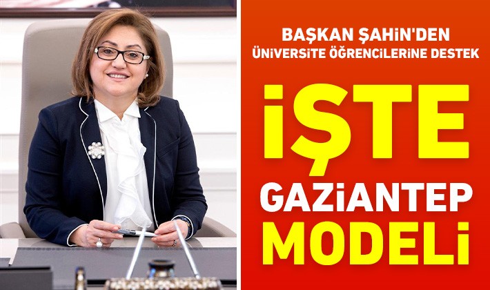 Başkan Şahin'den üniversite öğrencilerine destek