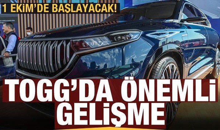 TOGG'da önemli gelişme