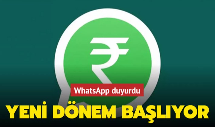WhatsApp ile para transfer dönemi başlıyor