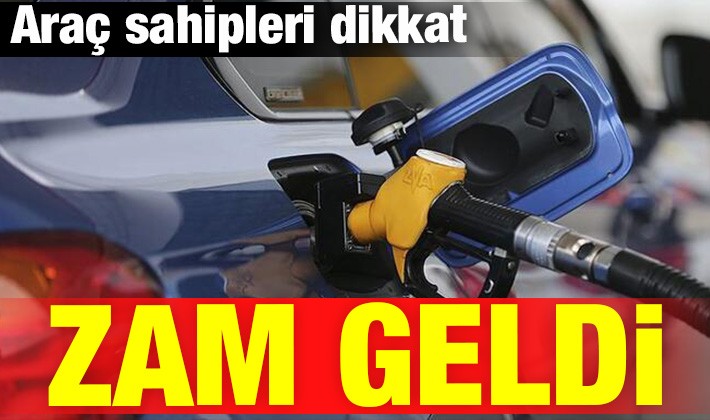 Motorin ve benzine zam geldi