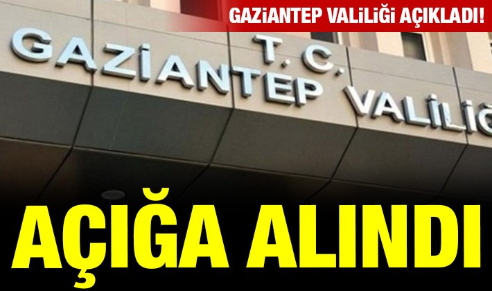 Gaziantep Valiliği açıkladı! O öğretmen açığa alındı