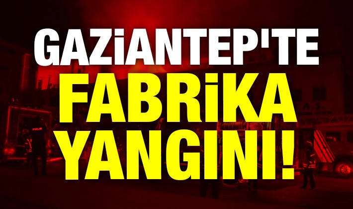 Gaziantep'te fabrika yangını!