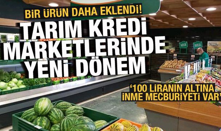 Tarım Kredi Marketlerinde yeni dönem!