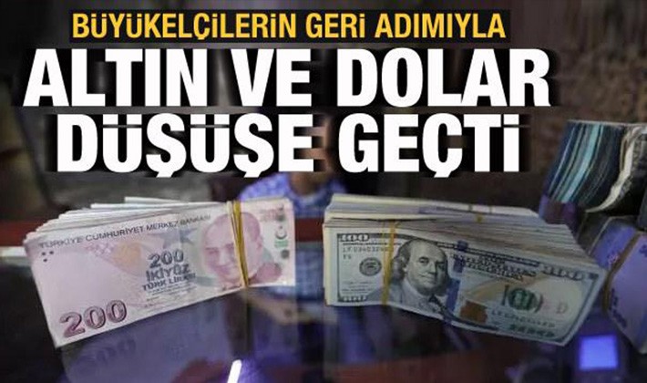 Dolar ve altın düşüşe geçti