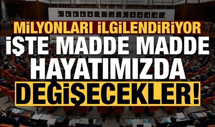 Milyonları ilgilendiren düzenleme