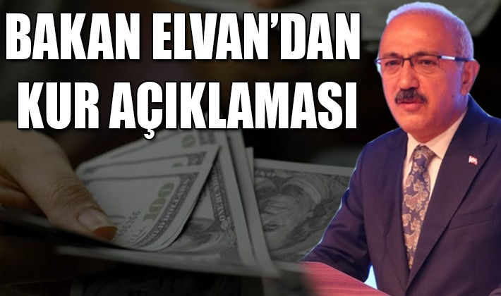 Hazine ve Maliye Bakanı Lütfü Elvan'dan kur açıklaması!