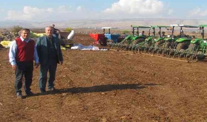 Araban Ovası'nda makarnalık buğday ekimine başlandı