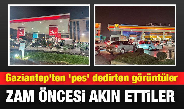 Gaziantep'ten 'pes' dedirten görüntüler